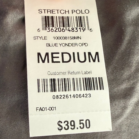 Club Room Men's Heather Blue Polo Shirt - Picture 6 of 6